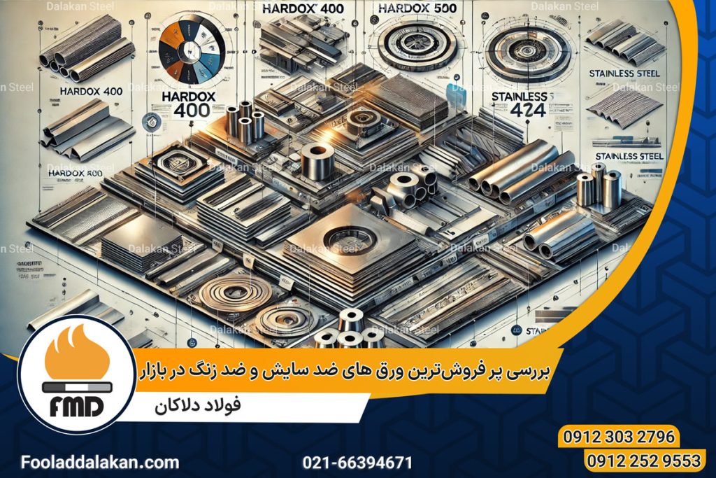 بررسی پر فروش‌ترین ورق‌ های ضد سایش و ضد زنگ در بازار